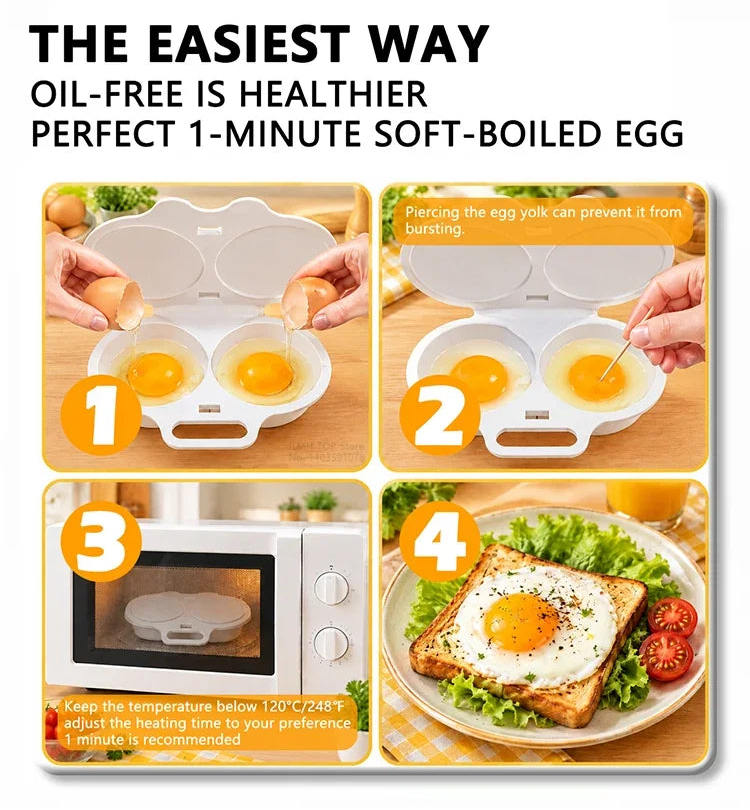 Microwave Egg Poacher – Perfect Poached Eggs in 2 Minutes