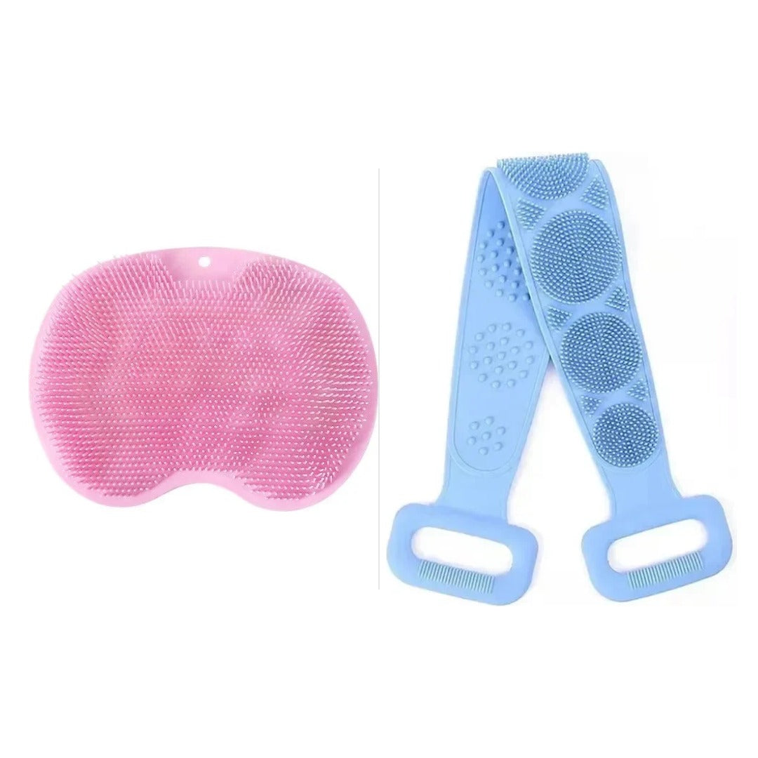 Shower Set: Foot Mat + Back Belt