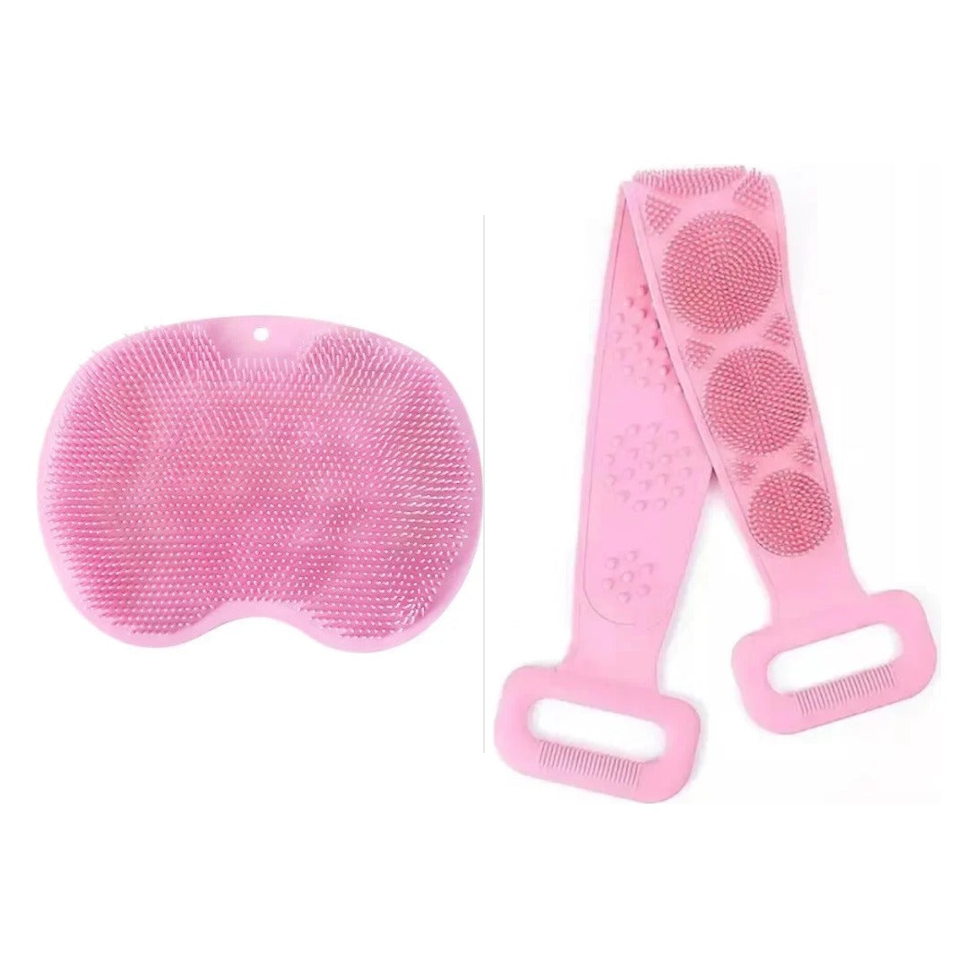 Shower Set: Foot Mat + Back Belt