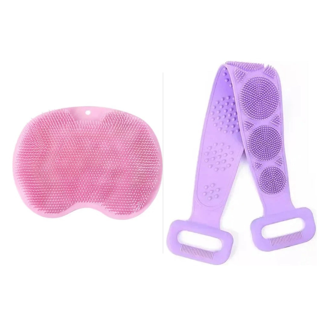 Shower Set: Foot Mat + Back Belt